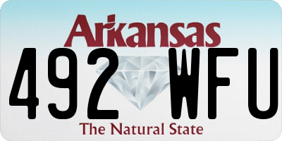 AR license plate 492WFU