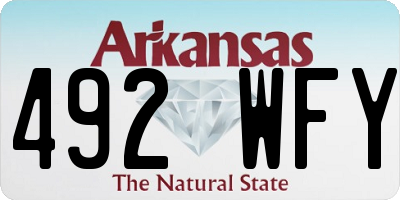 AR license plate 492WFY