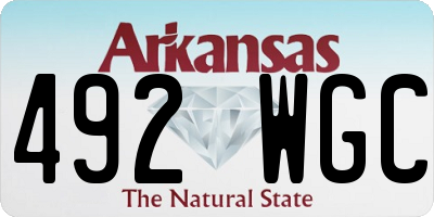 AR license plate 492WGC