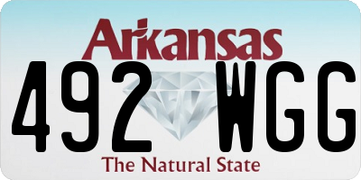 AR license plate 492WGG