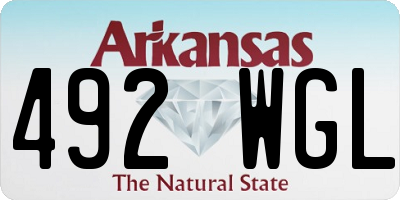 AR license plate 492WGL