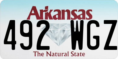 AR license plate 492WGZ