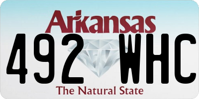 AR license plate 492WHC
