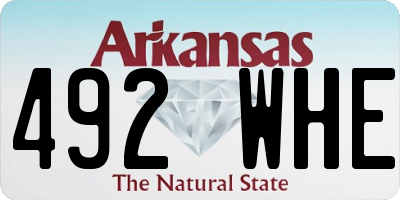 AR license plate 492WHE