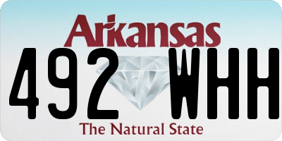 AR license plate 492WHH