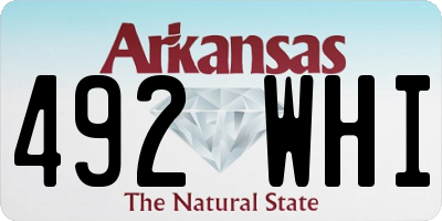 AR license plate 492WHI