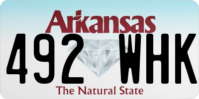 AR license plate 492WHK