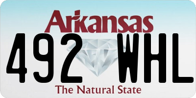 AR license plate 492WHL