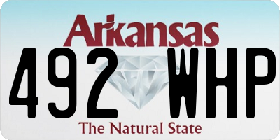 AR license plate 492WHP