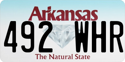 AR license plate 492WHR