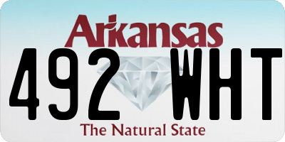 AR license plate 492WHT