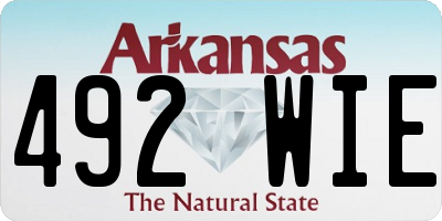 AR license plate 492WIE
