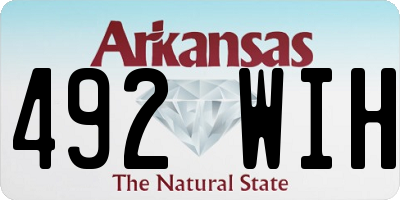 AR license plate 492WIH