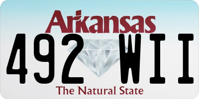 AR license plate 492WII