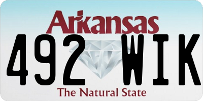 AR license plate 492WIK