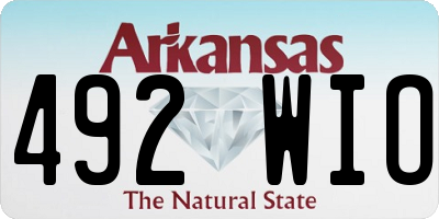 AR license plate 492WIO