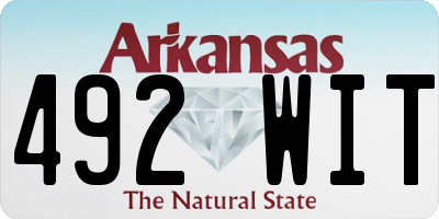 AR license plate 492WIT