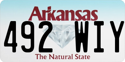 AR license plate 492WIY