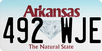 AR license plate 492WJE