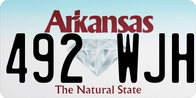 AR license plate 492WJH