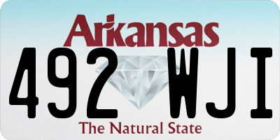 AR license plate 492WJI