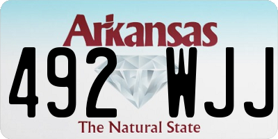 AR license plate 492WJJ