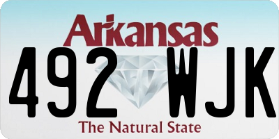 AR license plate 492WJK