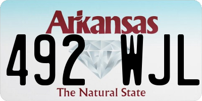 AR license plate 492WJL