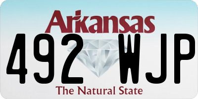 AR license plate 492WJP