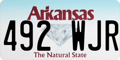 AR license plate 492WJR