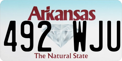 AR license plate 492WJU
