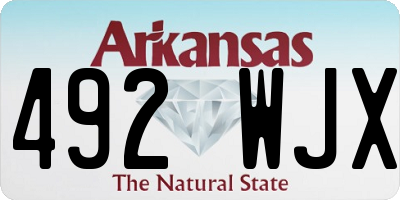 AR license plate 492WJX