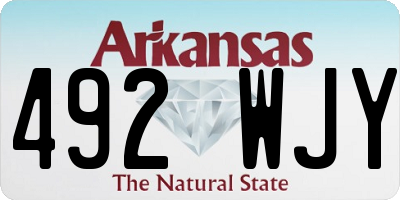 AR license plate 492WJY