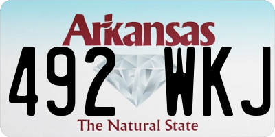 AR license plate 492WKJ
