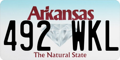 AR license plate 492WKL