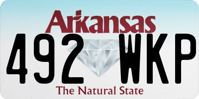 AR license plate 492WKP