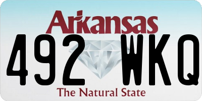 AR license plate 492WKQ