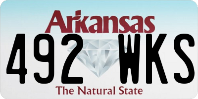 AR license plate 492WKS