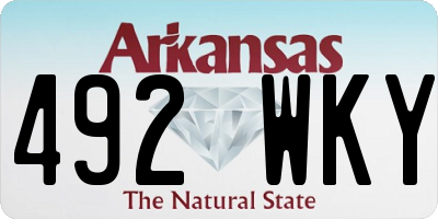 AR license plate 492WKY