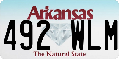 AR license plate 492WLM