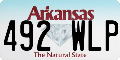 AR license plate 492WLP