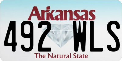 AR license plate 492WLS
