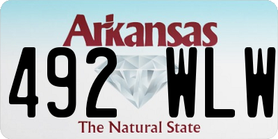 AR license plate 492WLW