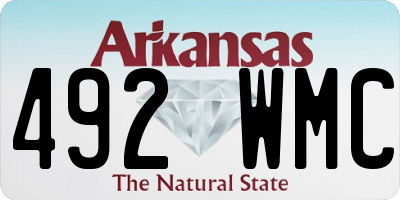 AR license plate 492WMC