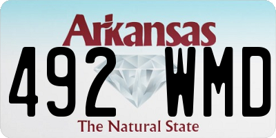AR license plate 492WMD