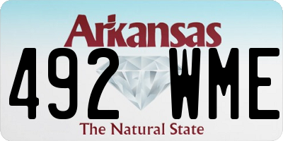 AR license plate 492WME
