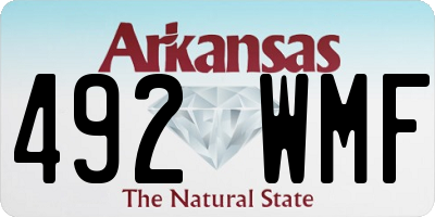 AR license plate 492WMF