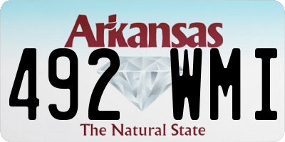 AR license plate 492WMI