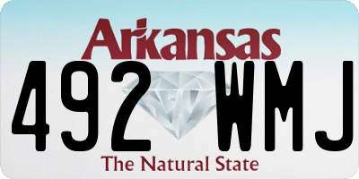 AR license plate 492WMJ
