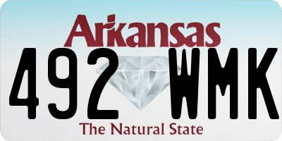 AR license plate 492WMK
